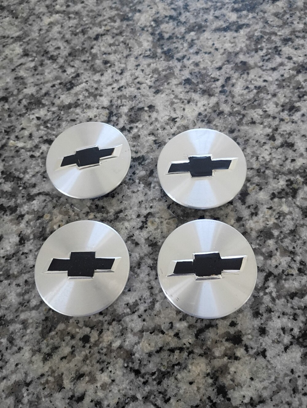 4 Aluminum Center Caps with Black Bow tie for 2024-2026